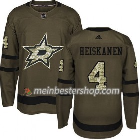 Dallas Stars Jacket Miro Heiskanen 4 Adidas 2017-2018 Camo Grün Trikot Authentic - Herren